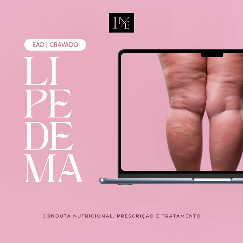 Capa do curso Lipedema EAD — conduta nutricional, prescrição e tratamento